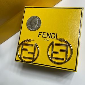 New!  Fendi Hoop Earrings.